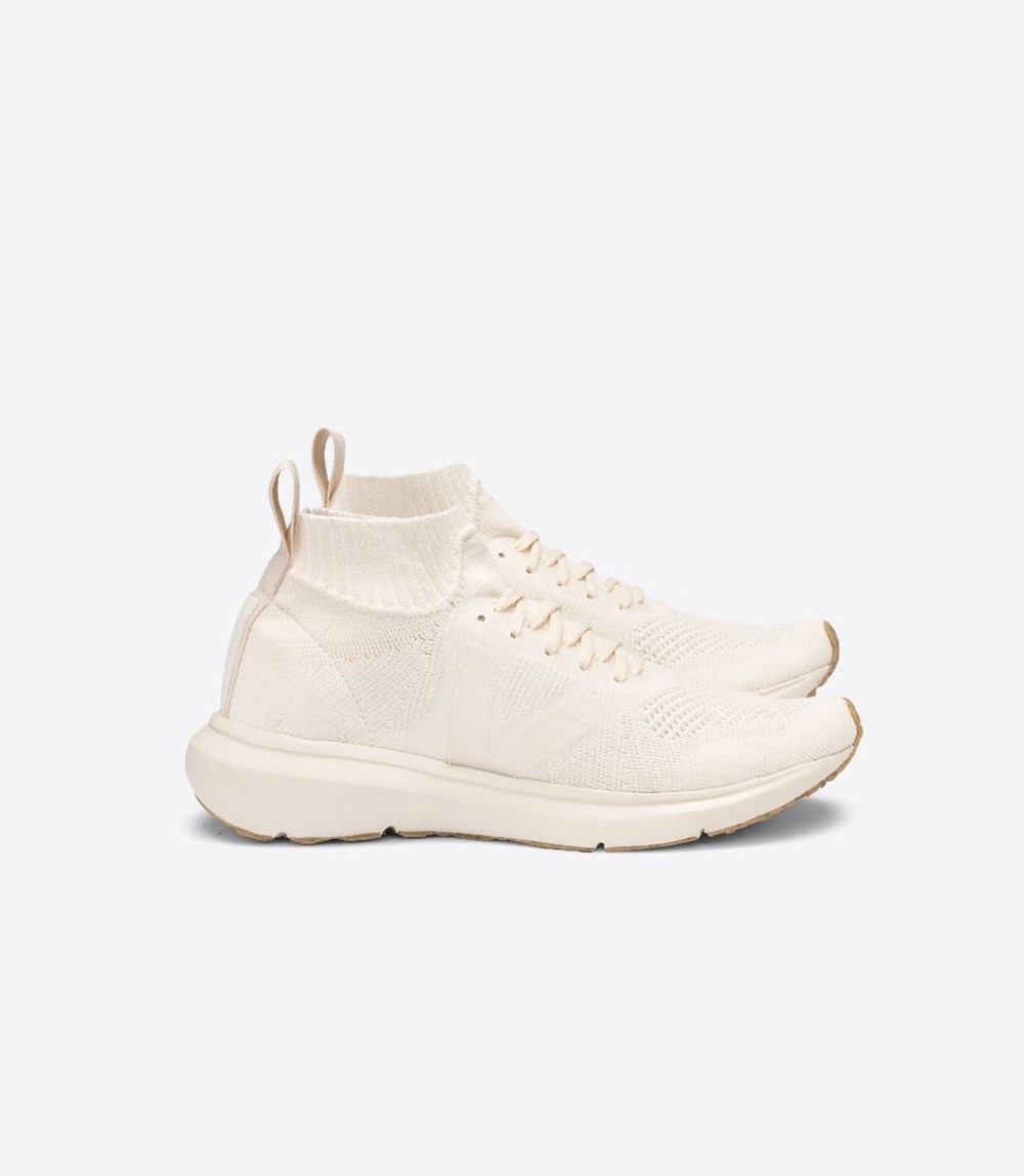 Veja Sneakers Womens - V-knit X Rick Owens Mid - White - 2478CBVHG